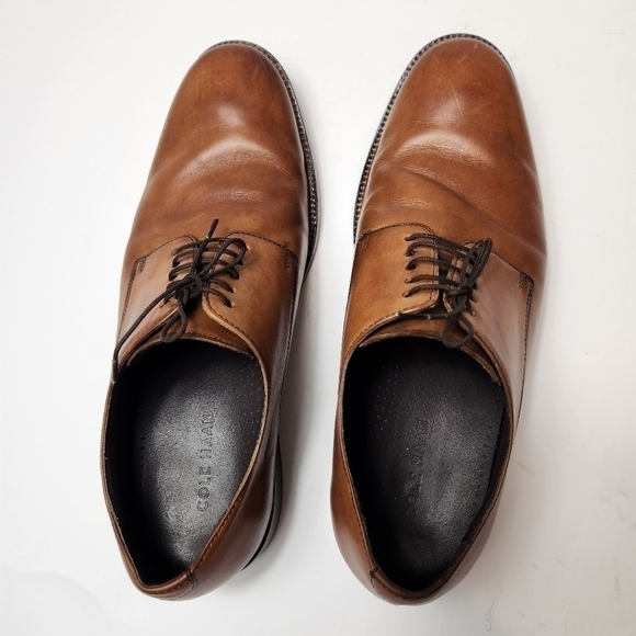 Cole Haan Benton ll Oxoford Brown Leather Shoe in Size 9.5W - Picture 8 of 11